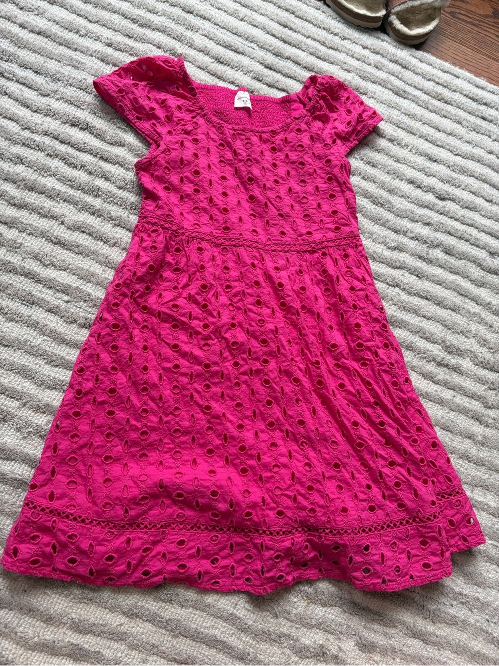 NWOT Abercrombie Kids Eyelet Dress - Pink